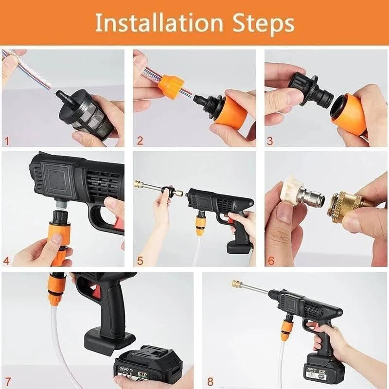 48V portable car pressure washer cordless