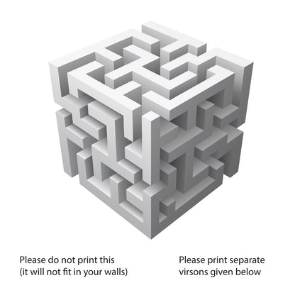 optical illusion 3d wall corner sticker