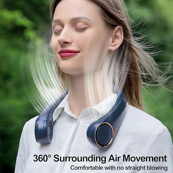 portable neck fan hands free cooling